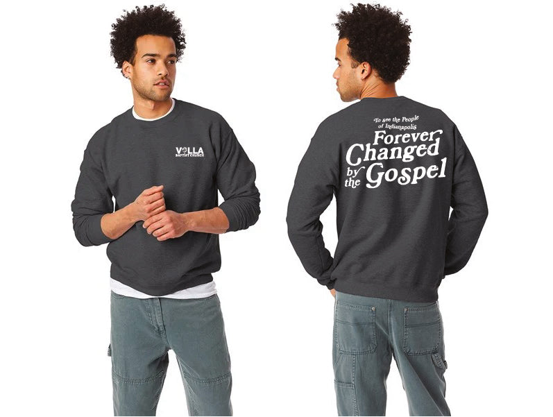 Villa Forever Changed Crewneck Charcoal Heather