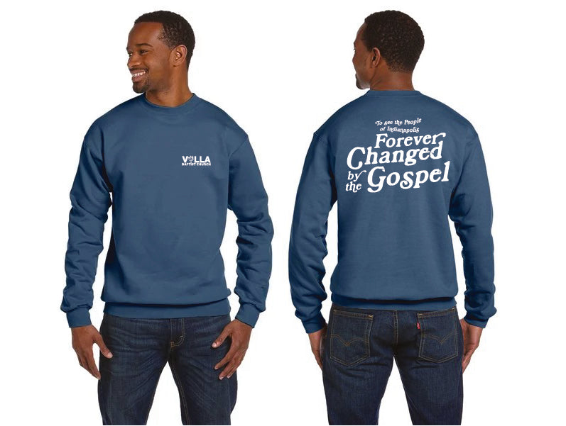 Villa Forever Changed Crewneck Denim