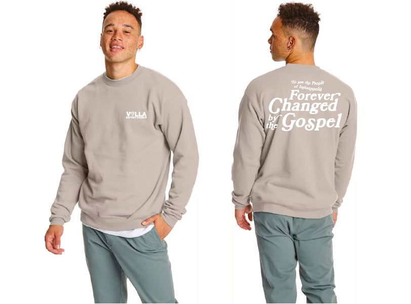 Villa Forever Changed Crewneck Sand