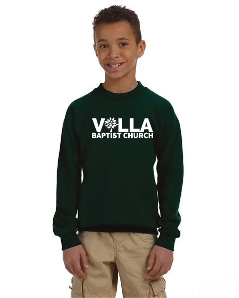 Kids Villa Crewneck Forest Green