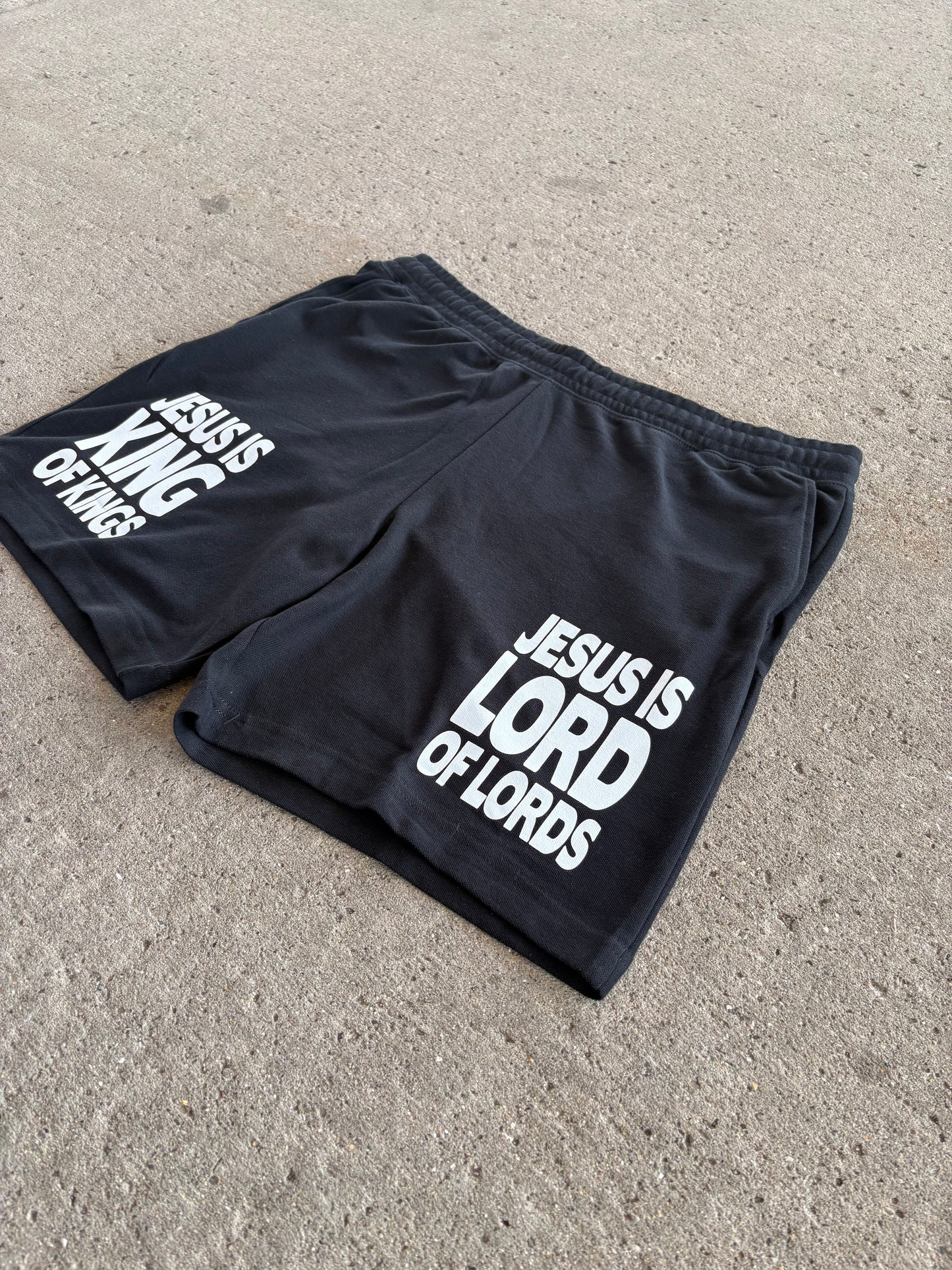 Jesus is KING and LORD shorts