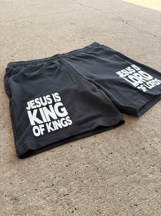 Jesus is KING and LORD shorts