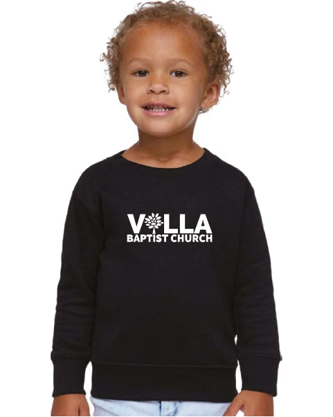 Toddler Villa Crewneck Black