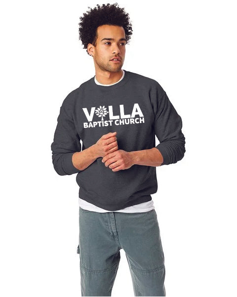 Villa Logo Crewneck Charcoal Heather