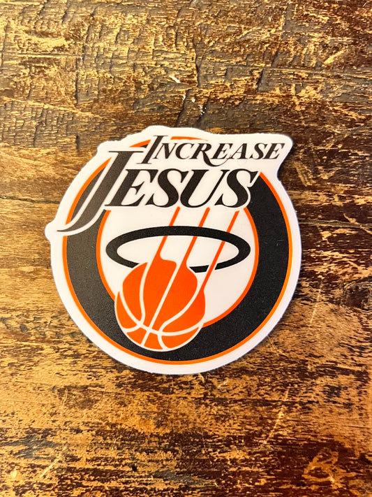 Increase Jesus Basketball Sticker