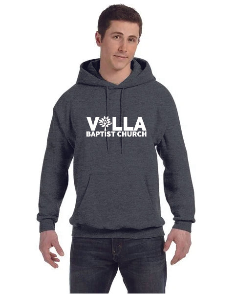 Villa Logo Hoodie Charcoal Heather