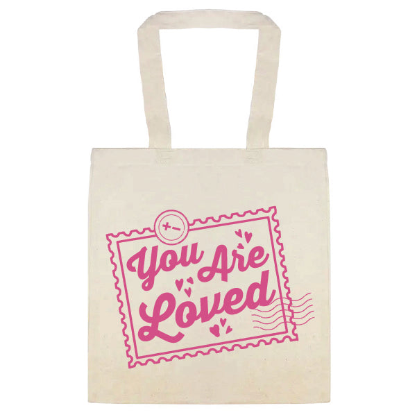 You Are Loved Stamp Tote Bag