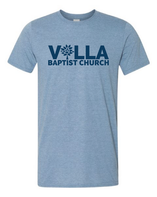 Villa Logo Short Sleeve Heather Indigo